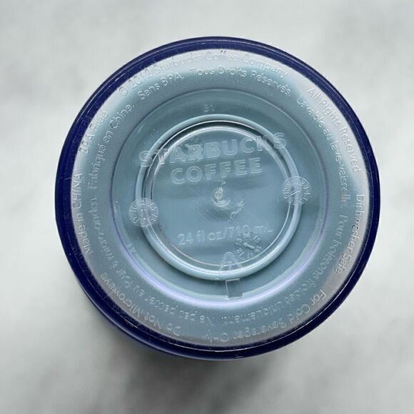 Vintage 2012 Starbucks Venti Cold Cup Copper Dome Lid Prism With Straw Tumbler - Picture 6 of 6